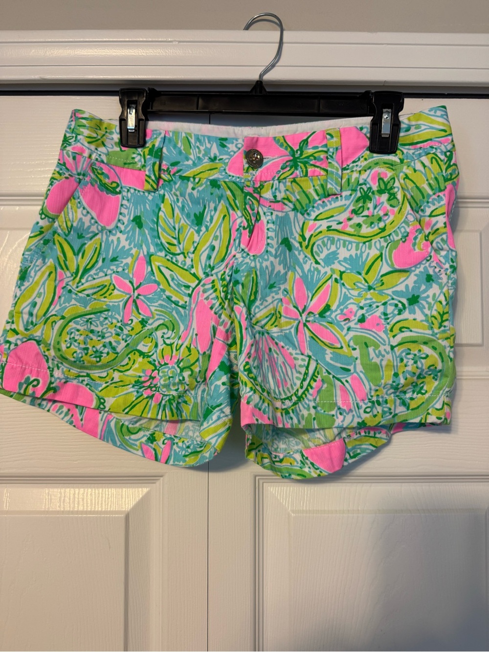 Lilly Pulitzer Pink, Green & Aqua Floral Shorts